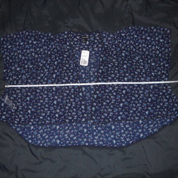 Blue Floral Kimono Coverup - Picture 9 of 10